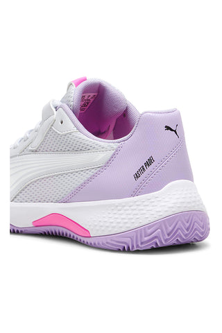 Beli in lila čevlji za padel Puma Nova Court Wn'S