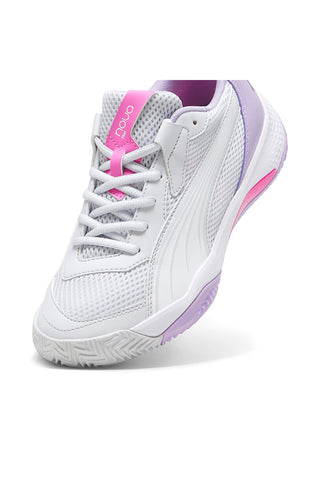 Beli in lila čevlji za padel Puma Nova Court Wn'S