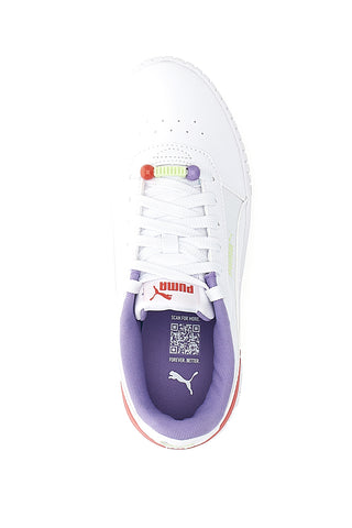 Bele superge z biseri Puma Carina 2.0 Pearls Jr