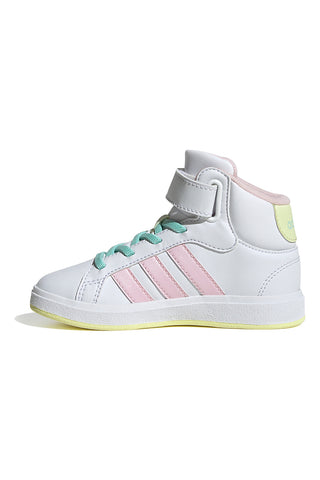 BELE MID-CUT SNEAKERS Z BARVNIMI DETAJLI ADIDAS GRAND COURT MID K
