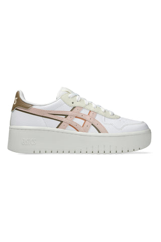 Bele in roza superge s platformo Asics Japan S