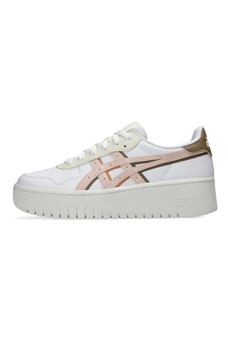 Bele in roza superge s platformo Asics Japan S
