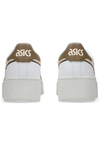 Bele in roza superge s platformo Asics Japan S