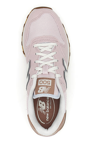 Roza superge z vstavki iz tkanine New Balance 500