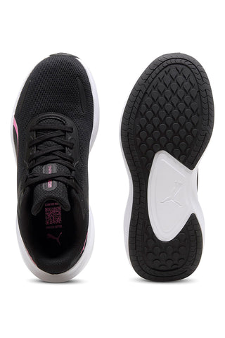 Črni tekaški čevlji z roza detajli Puma Skyrocket Lite