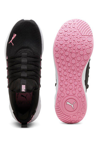 Črni in roza tekaški čevlji z mrežastim zgornjim delom PUMA Softride Carson Fresh