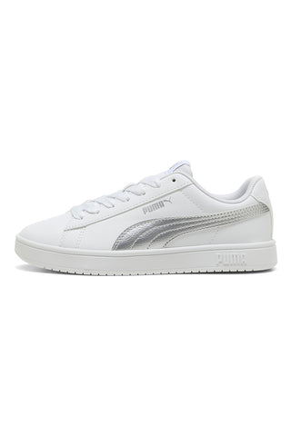 Bele superge s srebrnim logotipom PUMA RICKIE CLASSIC JR