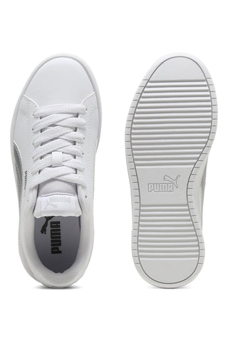 Bele superge s srebrnim logotipom PUMA RICKIE CLASSIC JR