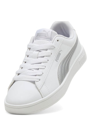 Bele superge s srebrnim logotipom PUMA RICKIE CLASSIC JR