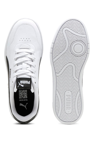 Bele superge s črnimi trakovi PUMA COURT LALLY JR