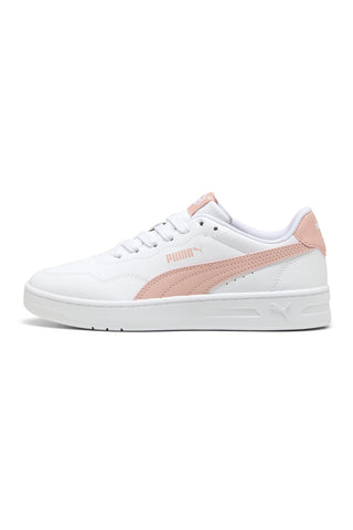 Bele in roza superge z vezalkami Puma Court Lally JR