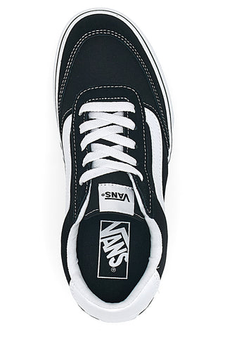 Črni in beli superge z vezalkami Vans Brooklyn