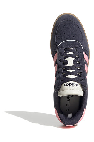 Modri in roza superge z usnjenim zgornjim delom Adidas Breaknet Sleek