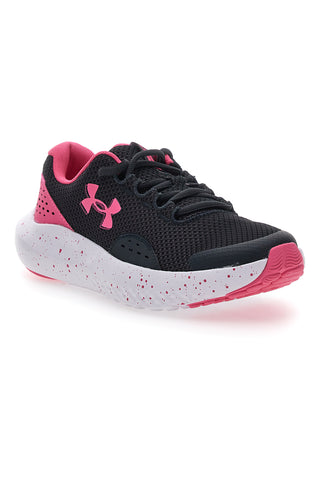 Trening čevlji z mrežastim zgornjim delom UNDER ARMOUR Grade School Surge 4 črni in roza