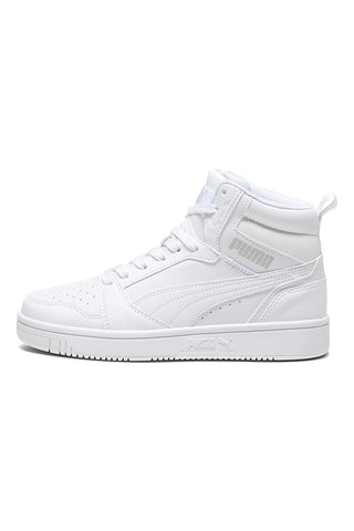 Visoke superge Rebound V6 Mid Puma Jr v beli barvi