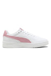 Bele superge z roza detajli Puma Court Lally JR