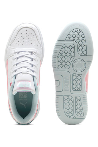 Bele superge z roza in modrimi detajli, platform Puma Rebound Femme Space Belle Jr