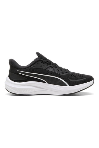 Črni tekaški čevlji iz mrežastega materiala z roza detajli Puma Skyrocket Lite 2