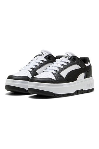Črno-bele superge s platformo Puma Rebound Femme Low