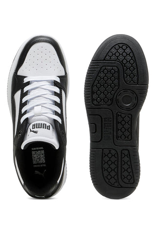 Črno-bele superge s platformo Puma Rebound Femme Low