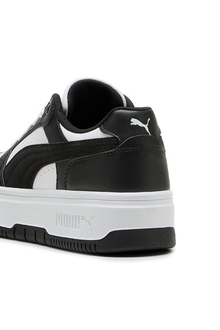 Črno-bele superge s platformo Puma Rebound Femme Low