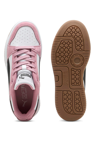 Roza in bele superge s ploščato podplatom Rebound Femme Low SD SoftFoam Puma