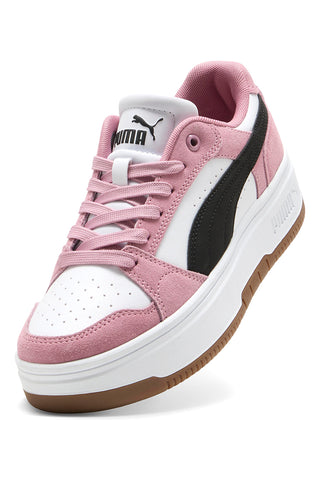 Roza in bele superge s ploščato podplatom Rebound Femme Low SD SoftFoam Puma