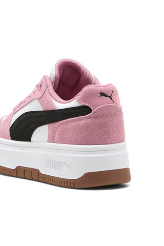 Roza in bele superge s ploščato podplatom Rebound Femme Low SD SoftFoam Puma