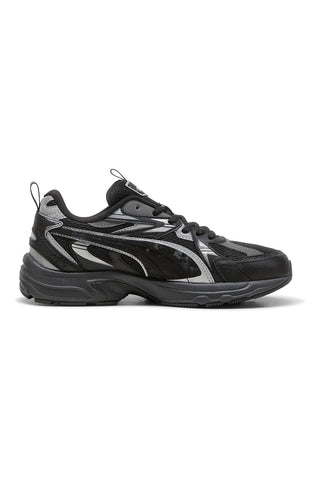 Črni športni copati s srebrnimi detajli Milenio Tech Wmns Day/Night Puma
