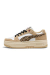 bež čevlji z živalskimi detajli iz semiša Puma Rebound Femme Low Animal