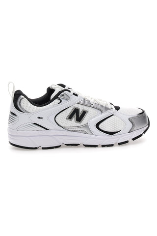 Črno-bele tekaške superge New Balance ML408WB