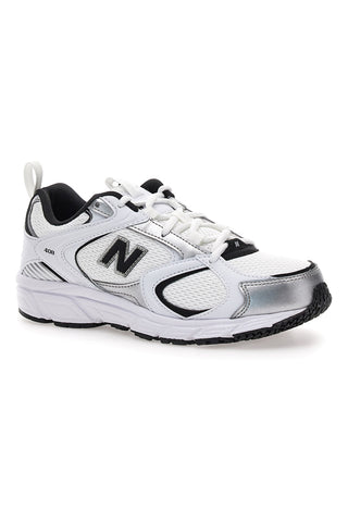 Črno-bele tekaške superge New Balance ML408WB