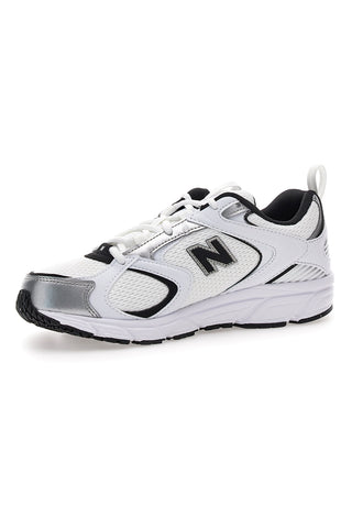 Črno-bele tekaške superge New Balance ML408WB