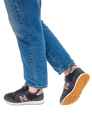 Črni superge z leopardastimi detajli New Balance 500