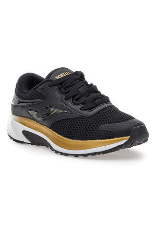 Črni in zlati tekaški čevlji Joma ACTIVE LADY 2501