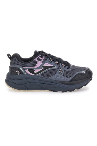Črni čevlji za tek v naravi z roza detajli Joma Shock Lady 2522