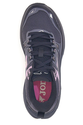 Črni čevlji za tek v naravi z roza detajli Joma Shock Lady 2522
