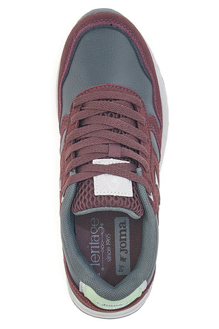 Bordeaux rdeče superge iz usnja in sintetičnih materialov Joma C200 Lady 2520