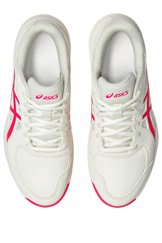 Bele teniške čevlje Padel z roza detajli, lahke in zračne Asics COURT SLIDE 4