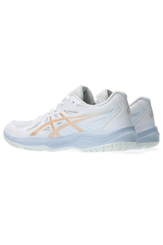 Bele, zračne in blažene čevlje za odbojko v dvorani Asics UPCOURT 6