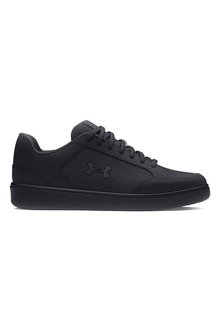 Črni športni copati z usnjenim zgornjim delom za vsakodnevno udobje Under Armour Official