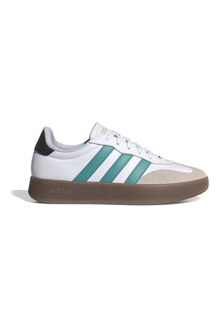 Bele superge z zelenimi črtami in bež podplatom Adidas Barreda