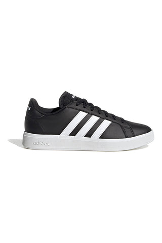 Črni športni copati z 3 belimi črtami Adidas Grand Court Base 2