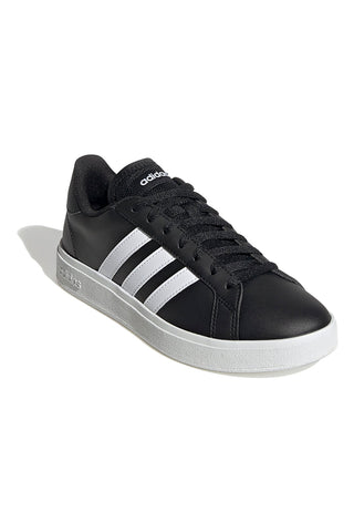 Črni športni copati z 3 belimi črtami Adidas Grand Court Base 2