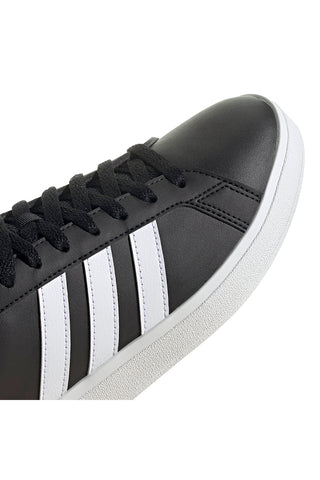 Črni športni copati z 3 belimi črtami Adidas Grand Court Base 2