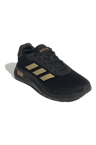 Črni superge z zlatimi detajli in podplatom Cloudfoam Adidas Cloudfoam Comfy