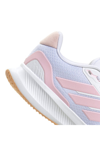 Bele tekaške čevlje z roza detajli in podplatom Cloudfoam Adidas Runfalcon 5 J