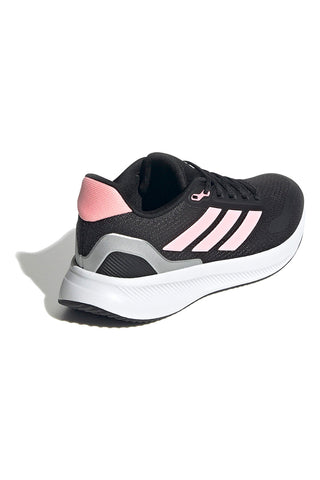 Črni tekaški copati z roza mrežastimi detajli Adidas Runfalcon 5 J
