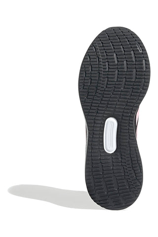 Črni tekaški copati z roza mrežastimi detajli Adidas Runfalcon 5 J