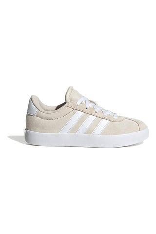 Bež usnjene superge z belimi črtami Adidas VL Court 3 K